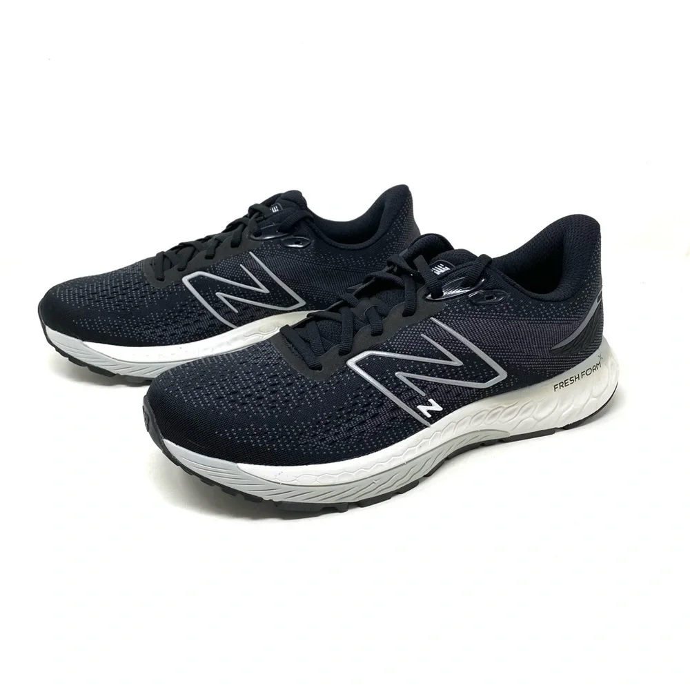 New Balance Fresh Foam X 880v12 - Black with Lead and Light Aluminum NARROW